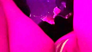 horny milf artemisia love flashing shaved pussy in public at night