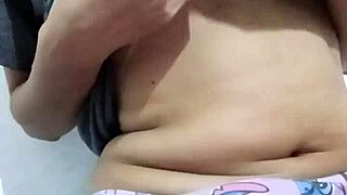 Suggestive video leak of young latina groping her big natural tits solo.