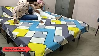 Amateur Pornstar Jiya Sharma's Pussy Fucked Hard by Boyfriend in Hostel with Dirty Talk and Moaning