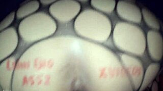 Big ass white girl bent over for interracial doggystyle