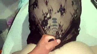 Latina milf bounces her big butt on husband's cock