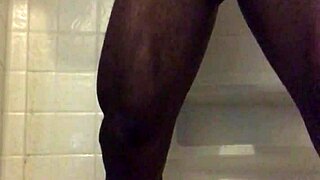 Shower Strokes With Monster Cock