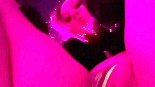horny milf artemisia love flashing shaved pussy in public at night