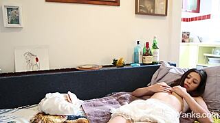 Yanks beauty abbie indulges in solo masturbation