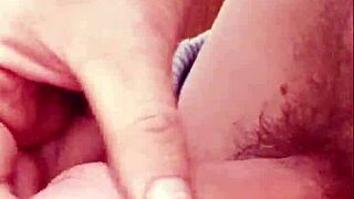 short foreskin handjob solo masturbation at home 😊
