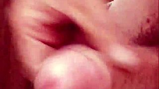 short foreskin handjob solo masturbation at home 😊