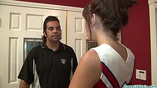 tight teen 18+ cheerleader fucks hubby before babysitting, it's so hardcore and slutty