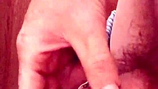 short foreskin handjob solo masturbation at home 😊