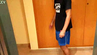 We had wild sex in that public elevator, squirting everywhere