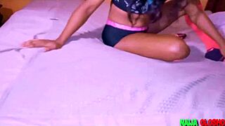 Ebony Girlfriend Plays with Pussy in POV