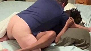 AMATEUR EBONY FUCKS NEIGHBORHOOD GUY! Homemade Passion!