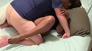 AMATEUR EBONY FUCKS NEIGHBORHOOD GUY! Homemade Passion!