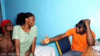 Threesome with friend's girlfriend explodes in raw passion!