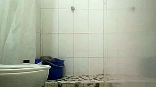 feeling so horny, masturbating in bathroom to orgasm