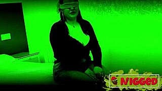 Fucking a stranger in the dark, busty girl wants sex and adventure. Sandra's first interracial sex.