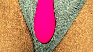 Does this latina milf's sexy pussy tease you in those gray panties?