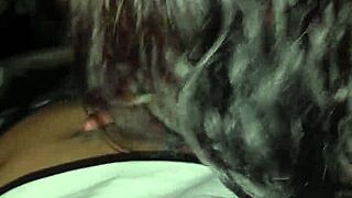 Kitty sucks throbbing cock eagerly