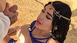Egyptian goddess intensely fucked by big cocks in desert - alejandra palacios