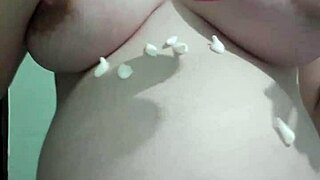 Pregnant milf gets creamy massage.