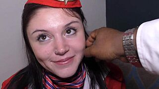 British Pornstar Lexi Lush Delivers Exceptional Amateur Blowjob in Uniform