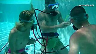 I watched cum splash everywhere in the pool from cruz's blowjobs