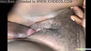 My stepsister's big ass friend visits and entertains herself with my huge black cock