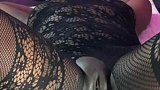 Ebony Squirter Multiple Orgasm With The Sex Machine