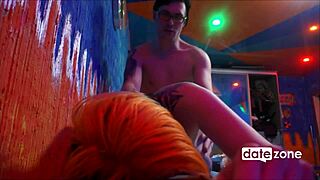 tattooed babe receives deepthroat and homemade anal in bedroom