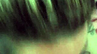 Blonde girlfriend goes deep for intense blowjob