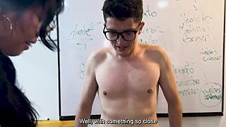milf teacher gives a class on how to fuck 18 year old boy and nerdy girl in a hot threesome in the classroom kylei ellish pierina seymur & pipe boy