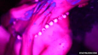 Babe posing and caressing herself