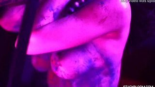 Babe posing and caressing herself