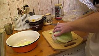 An amateur prepares a carrot in a simple way.