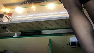 Sexy Milf Flashes Big Pussy Lips in Mini Skirt Outdoors at Work Despite Cold Winter