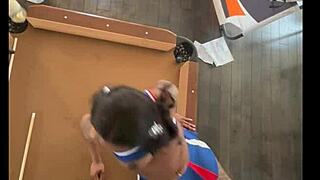 cheerleader fucks at the pool hall 😏💦