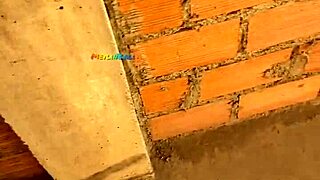 vecinita passionately fucked cheating on husband on terrace, filled with cum