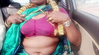 indian car sex housewife with husbends father long drive for fucking telugu dirty talks