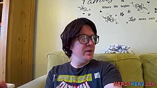 Wow, busty babe sucking cock!