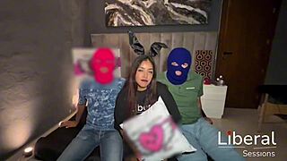 Mexican Bunny Costume Casting Involves Doggystyle And Group Blowjob