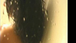 i'm so excited watchin this island hottie from trinidad ft foxy roxy in the shower givin a blowjob, oh man