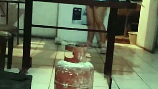 Aurora Practices Squats as a Mature Mexican Woman