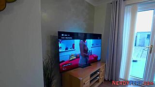 Wow, busty babe sucking cock!