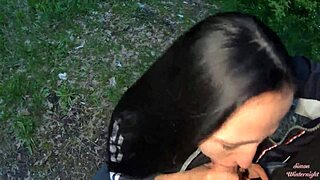 Evening Park Blowjob