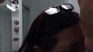 madness in the bathroom with blowjob couple