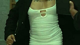 dangerous blonde criminal xiara dark confronts officer boris jackson in police encounter