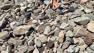 Student teen 18+ runs away from school and fucks with a big dildo