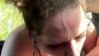 Busty petite 18+ hooker gets fucked in public & begs for a facial!