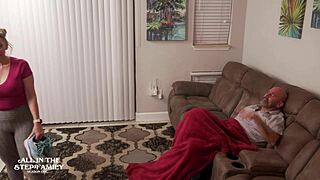 Sex freak freya visits stepdad and wife for taboo roleplay