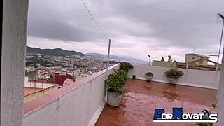 stepdaughter surprised by deep penetration and cum soaking her panties 😳