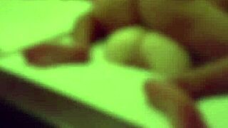 Friend sleeps while I have sex next to her, holding back moans for multiple orgasms and squirting.